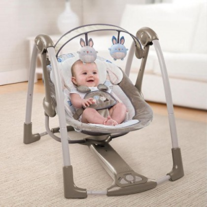 Ingenuity True Speed technology  Power Adapt Portable Baby Swing rocking Chair